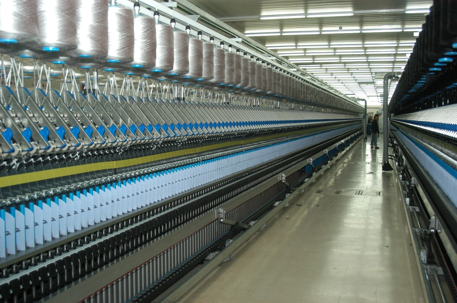 Spinning line at the Kristina-Tex factory